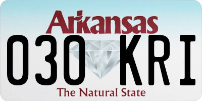 AR license plate 030KRI