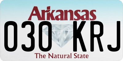 AR license plate 030KRJ