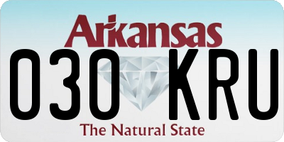 AR license plate 030KRU