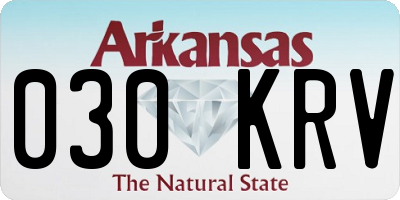 AR license plate 030KRV