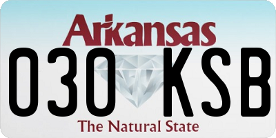 AR license plate 030KSB