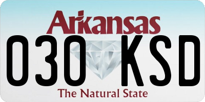 AR license plate 030KSD