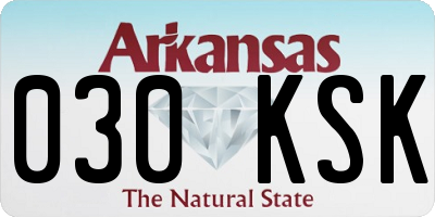 AR license plate 030KSK