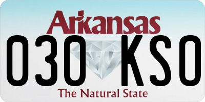 AR license plate 030KSO