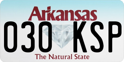 AR license plate 030KSP