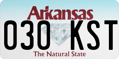 AR license plate 030KST