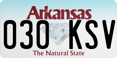 AR license plate 030KSV