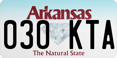 AR license plate 030KTA