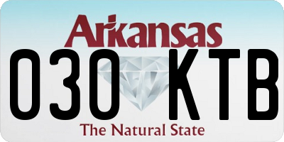 AR license plate 030KTB