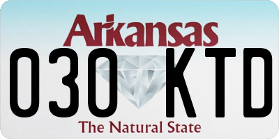AR license plate 030KTD