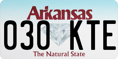 AR license plate 030KTE