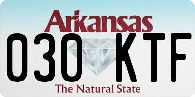 AR license plate 030KTF