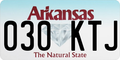 AR license plate 030KTJ