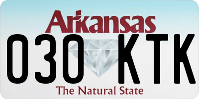 AR license plate 030KTK