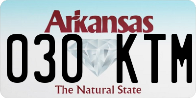 AR license plate 030KTM