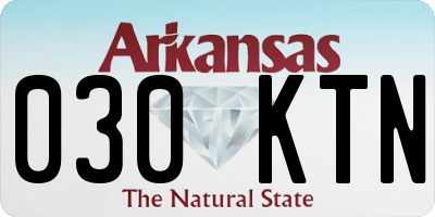 AR license plate 030KTN