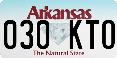 AR license plate 030KTO