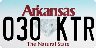 AR license plate 030KTR