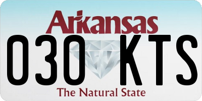 AR license plate 030KTS