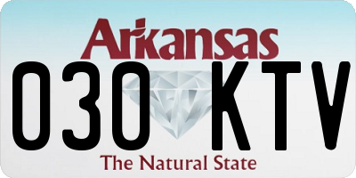 AR license plate 030KTV