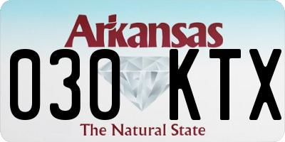 AR license plate 030KTX