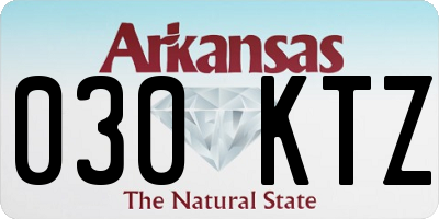 AR license plate 030KTZ