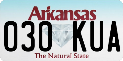 AR license plate 030KUA