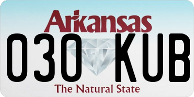 AR license plate 030KUB