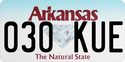 AR license plate 030KUE