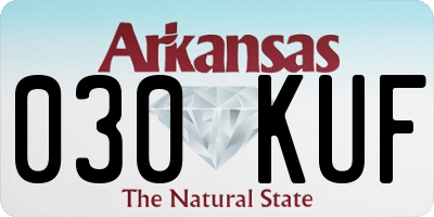 AR license plate 030KUF