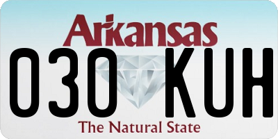 AR license plate 030KUH