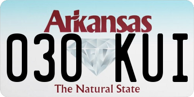 AR license plate 030KUI