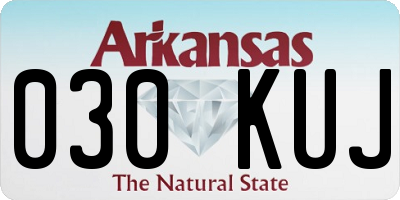 AR license plate 030KUJ