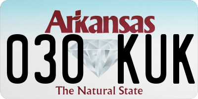 AR license plate 030KUK