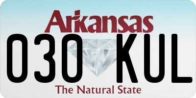 AR license plate 030KUL