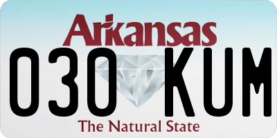 AR license plate 030KUM
