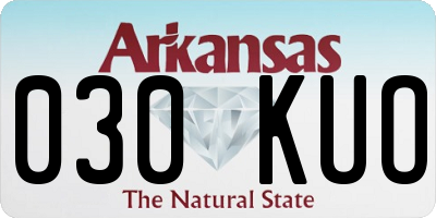AR license plate 030KUO