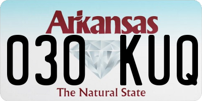 AR license plate 030KUQ