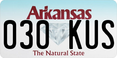 AR license plate 030KUS