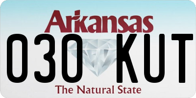 AR license plate 030KUT