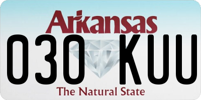 AR license plate 030KUU