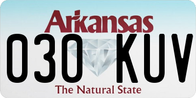 AR license plate 030KUV