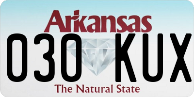 AR license plate 030KUX