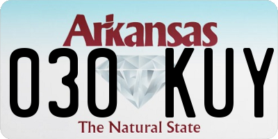 AR license plate 030KUY
