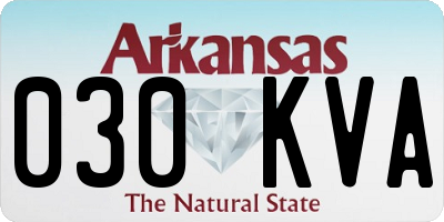 AR license plate 030KVA