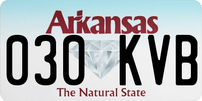 AR license plate 030KVB
