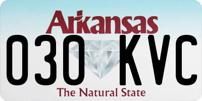 AR license plate 030KVC