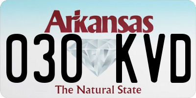 AR license plate 030KVD