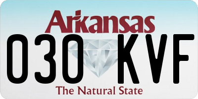 AR license plate 030KVF