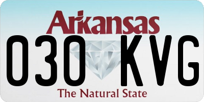 AR license plate 030KVG